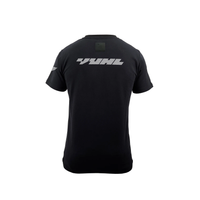 Camiseta Motorsport Negra con blanco VUHL - Algodón PIMA