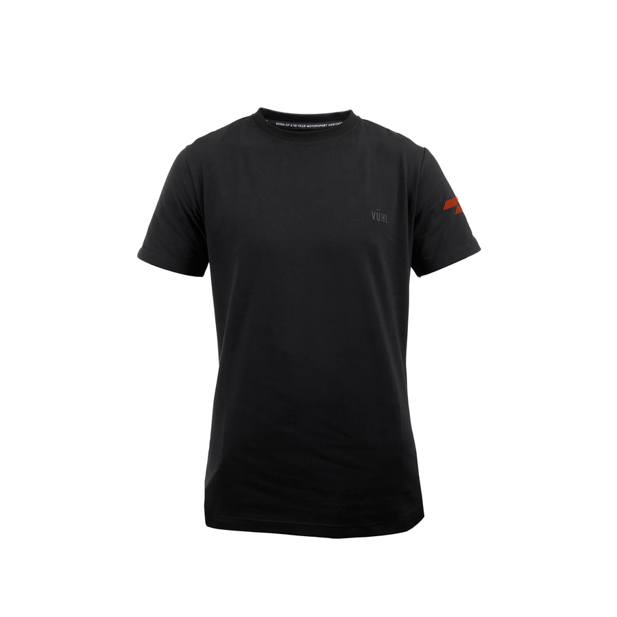 Camiseta Motorsport Negra VUHL - Algodón PIMA